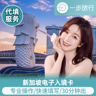 新加坡电子入境卡个人旅游ICA入境单电子卡代填代办加急签证办理
