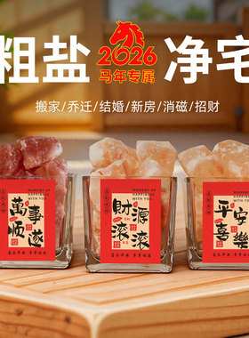 天然大颗粒粗盐净宅消磁生财