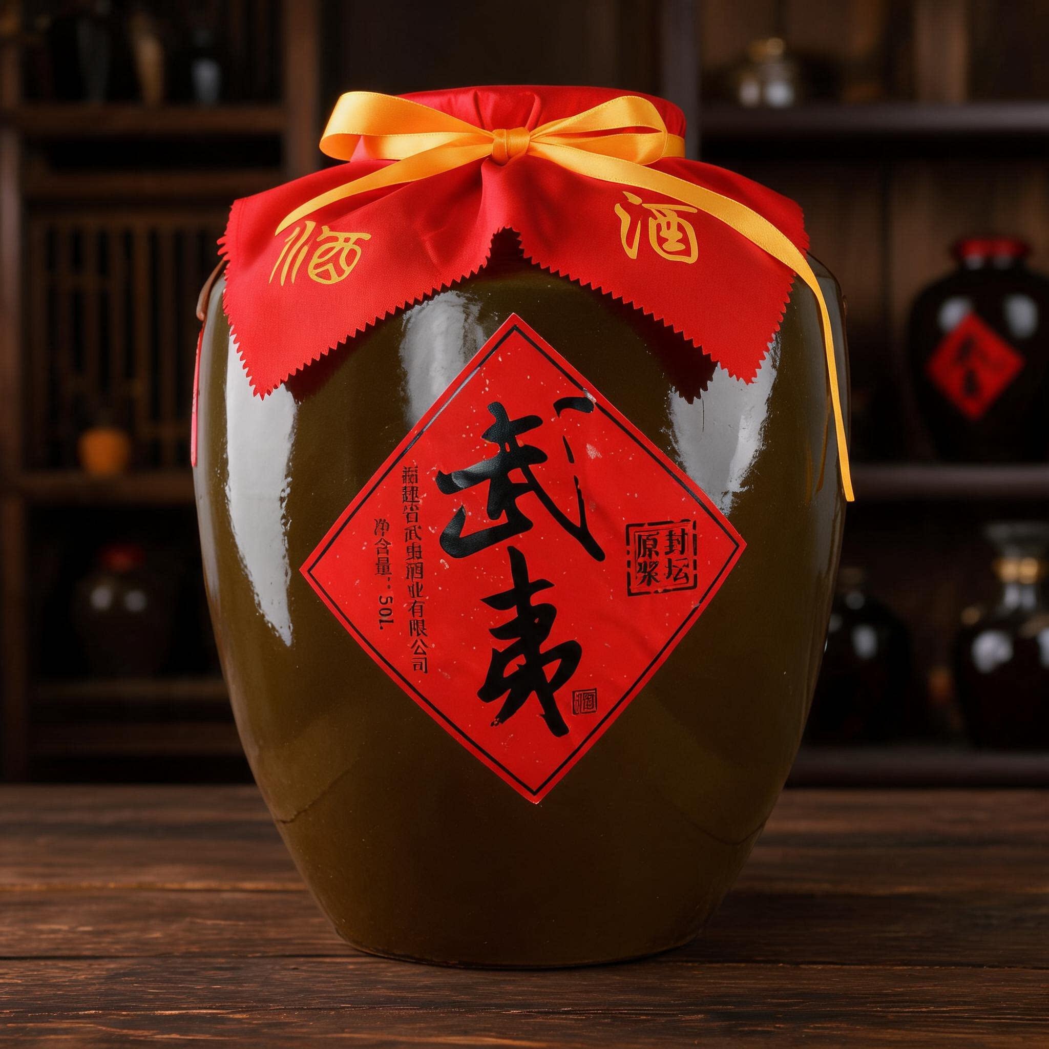 武夷封坛酒坤沙酱香型白酒53度高粱原浆收藏送礼陶坛装50L粮食酒