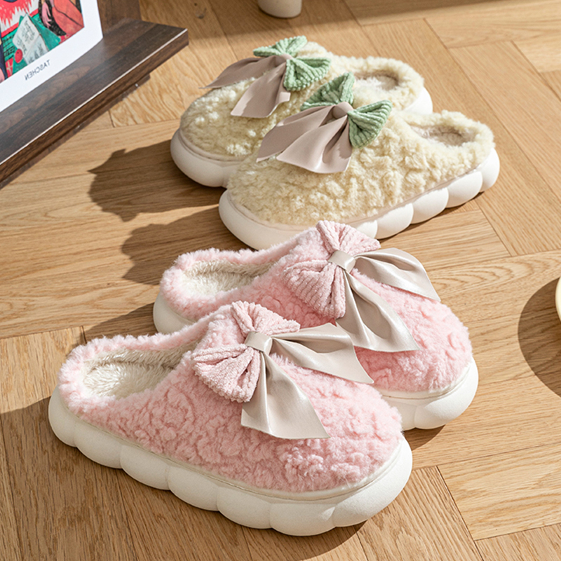 秋冬季居家保暖情侣户外棉拖鞋