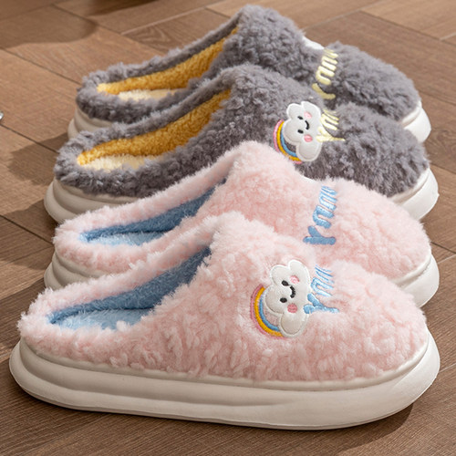 秋冬季居家保暖情侣户外棉拖鞋