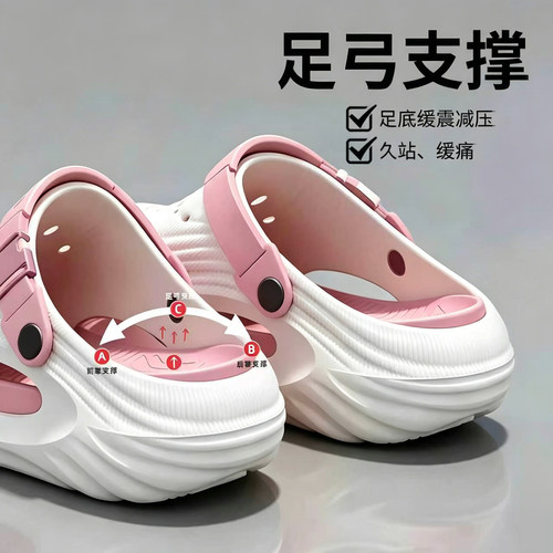 夏季防滑踩屎感居家户外洞洞鞋