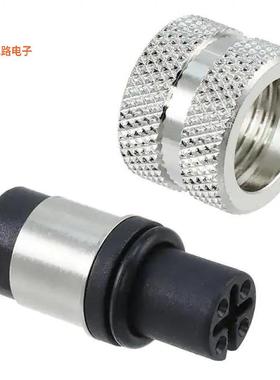 858-004-20TRLS4 -[全新M12 4P A-CODE FEMALE BRASS/TIN S]