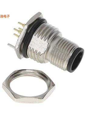 MSDS-04PMMP-SF8002 -原装[M12 PANEL PCB CONN插座，公形引脚