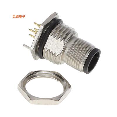 MSDS-04PMMP-SF8002 -原装[M12 PANEL PCB CONN插座，公形引脚