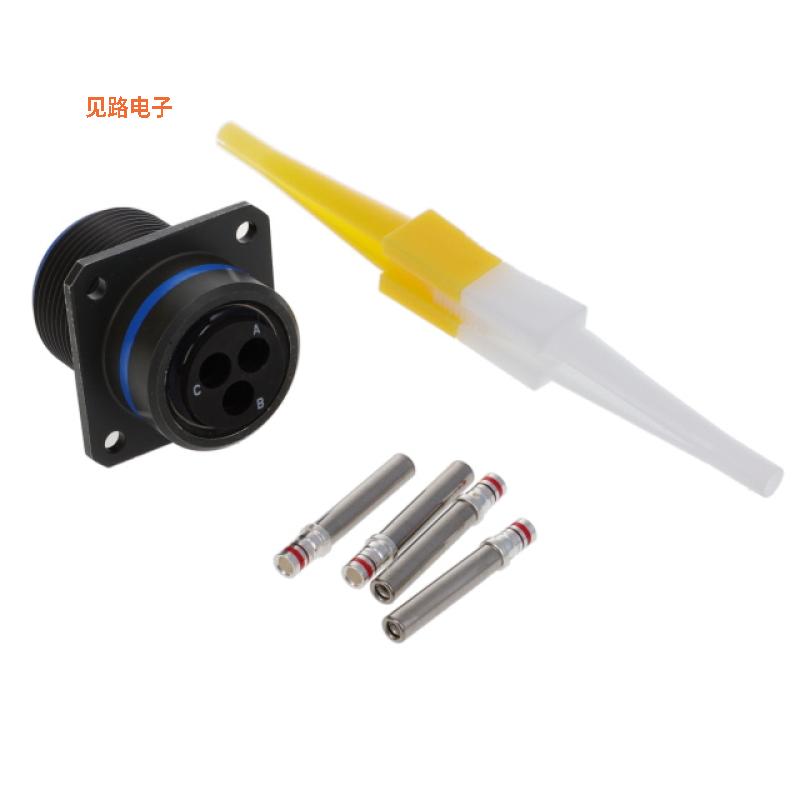 MS3452W16-10S -[全新CONN RCPT FMALE 3POS GOLD CRIMP]