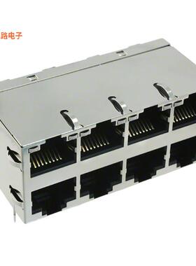 0863-2X4R-54-F -原装[CONN JACK 8PORT PCBRJ45