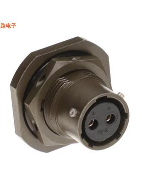 PT07A-10-2S -[全新CONN RCPT FMALE 2P GOLD SLDR CUP]