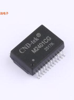 M2401CG T -[原装网口变压器SMD-24P,17.6x12.3mm