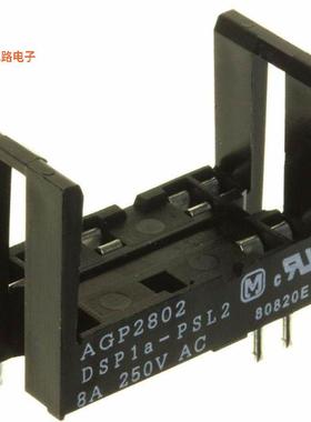 DSP1A-PSL2 -原装[RELAY SOCKET 6 POS THROUGH HOLE插口