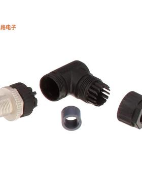 M12D-04BMMB-SR7001 -原装[M12 CONN SCREW IN 90插座，公形引脚