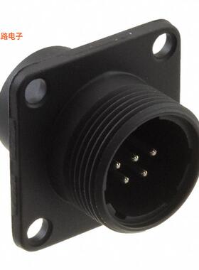 JR13WR-5P(72) -[全新CONN RCPT MALE 5P SILV SLDR CUP]