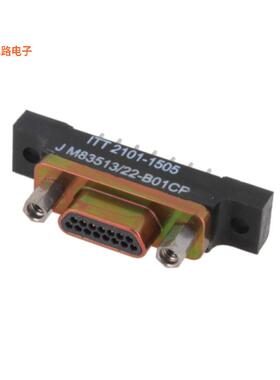 M83513/22-B01CP -[全新CONN MICRO-D PLG 15P PNL MT SLDR]