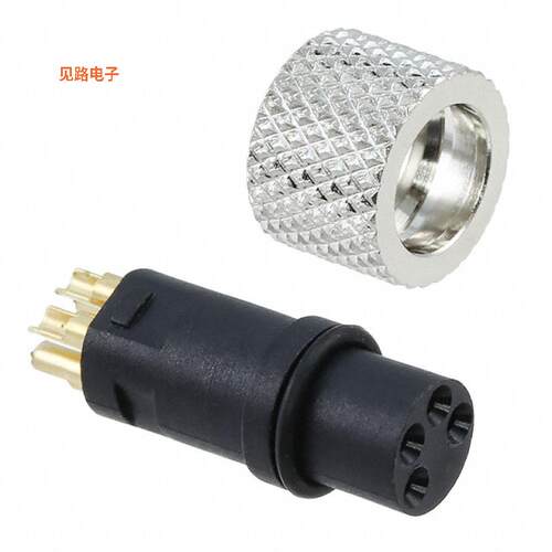 854-004-203RLS4 -[全新CONN PLUG FMALE 4P GOLD SLDR CUP]