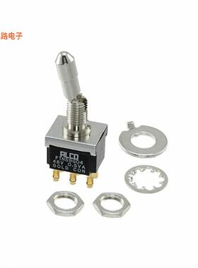 6-6437630-1 -原装[SWITCH TOGGLE DPDT 0.4VA 20V面板安装