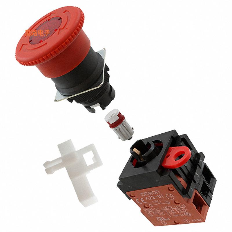 A22EL-M-12A-11 -[全新SW E-STOP TWIST RESET 10A 110V]