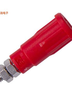 CT3080-2 -原装[JACK SAFETY 2MM STUD PUSHIN RED尖头插头