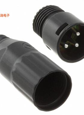 AAA3MBZ -原装[CONN RCPT MALE XLR 3P SOLDER CUP插座，公形引脚