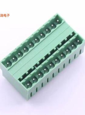 KF2EDGVH-5.08-2*10P -[原装插拔式接线插件,P=5.08mm