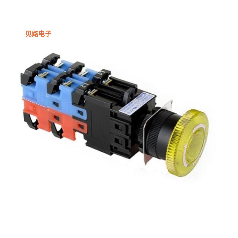KH-2204LER-2-22-Y -[全新SWITCH ESTOP TWIST RESET 6A 250V]