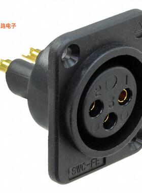 PD3FSC1AU -原装[CONN PLUG FMALE XLR 3POS SOLDER插头，母插口