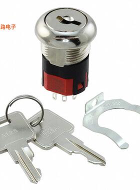 Y1001U2C203DQ -[全新SWITCH KEYLOCK 3POS SP3T 4A 125V]
