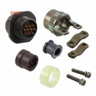 MALE 10P CUP SLDR GOLD RCPT 全新CONN PT01E