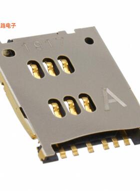 SF9W006S4AR1200 -原装[CONN SIM/SAM CARD R/A SMDSIM，SAM 卡