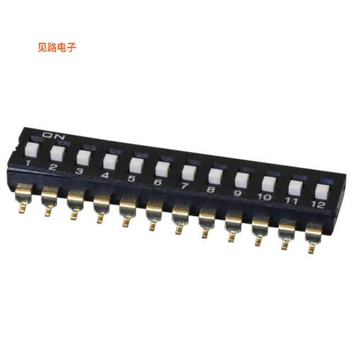 DS04-254-2-12BK-SMT -[全新SWITCH SLIDE DIP SPST 0.025A 24V]