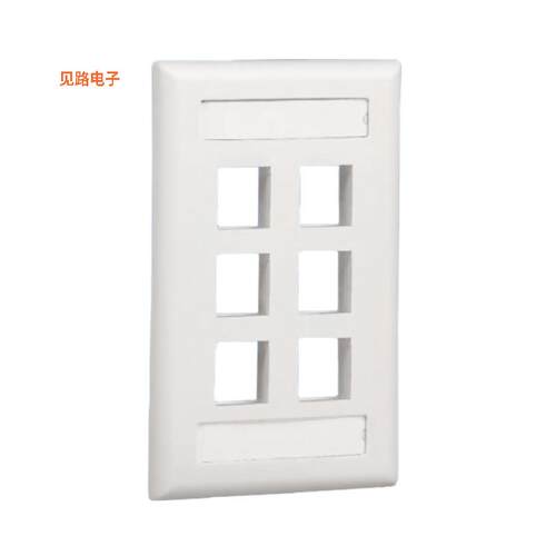NK6FIGY -[全新FACEPLATE SNGL GANG 6PORT IVORY]