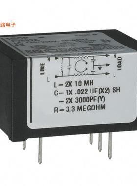 6609064-1 -原装[LINE FILTER 250VAC 1A TH单相