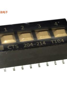 204-214ST -原装[SWITCH SLIDE DIP DPST 0.05A 24VDPST