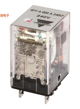 RPYA002A120LT -原装[RELAY GEN PURPOSE DPDT 10A 120V可插