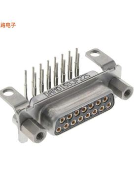 DAMD15SJF225 -原装[CONN D-SUB RCPT 15POS R/A SOLDERD-Sub
