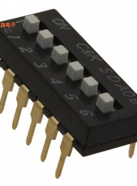 SDA06H1BD -原装[SWITCH SLIDE DIP SPST 0.025A 24VSPST