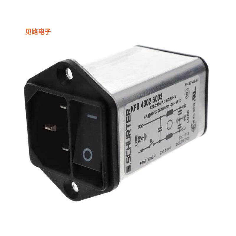 4302.5003 -原装[PWR ENT MOD RCPT IEC320-C14 PNLIEC 320-C14