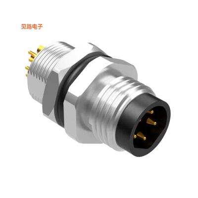 54-00318 -原装[M8 B-CODE 5POS PLUG PANEL MOUNT插头，公引脚