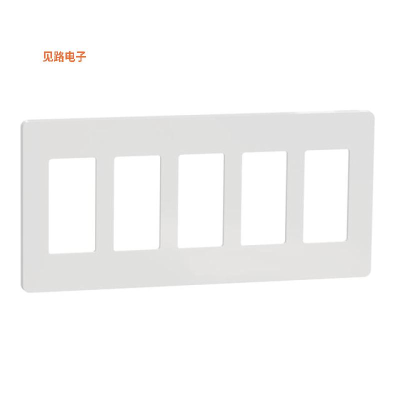 SQWP141005WH -[全新5 GANG SCREWLESS MATTE WALL PLAT]