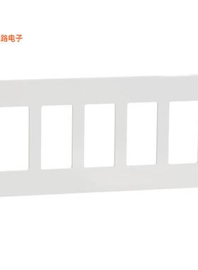 SQWP141005WH -[全新5 GANG SCREWLESS MATTE WALL PLAT]
