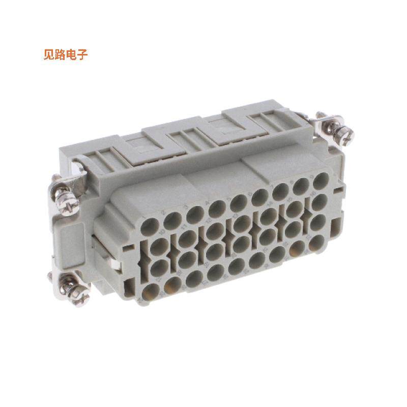 HEE-032-F -原装[INSERT FML 32POS+1GND HEE-032-F无触头嵌件