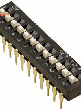 SDA12H1BD -原装[SWITCH SLIDE DIP SPST 0.025A 24VSPST
