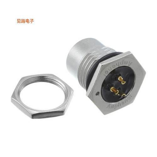 M12A-03PFFS-SF8001 -[全新CONN RCPT FMALE 3P GOLD SLDR CUP]