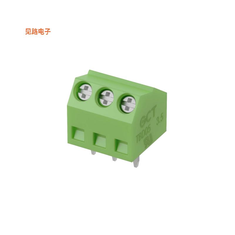TBD05-02-1-G-G -[全新2W, 3.5MM PITCH TERM-BLOCK, ANGL]