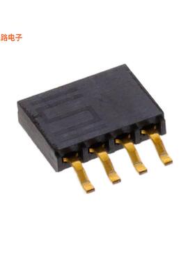 SMH-104-02-G-S-TR -原装[CONN RCPT 4POS 0.1 GOLD SMD R/A插座