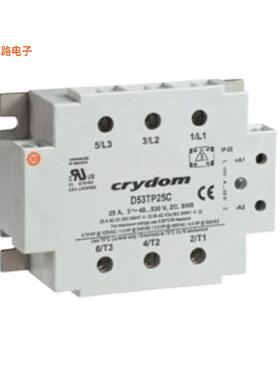 E53TP50C-10 -原装[SSR RELAY 3PST-NO 50A 48-530V底座安装