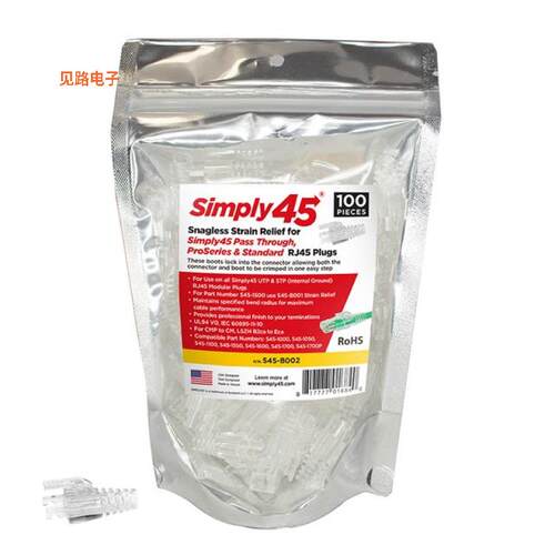 S45-B002 -[全新UNSHIELDED STRAIN RELIEF CAT6/6A]