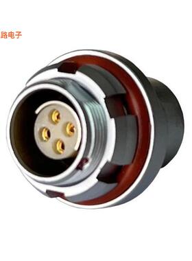 MMI-M0RS104S-IP68 -[全新CONN RCPT FMALE 4P GOLD SLDR CUP]