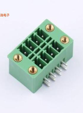 DB2ERHBM-3.5-2*4P-GN -[原装插拔式接线弯插,P=3.5mm