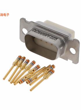 DEMAM-9P-F225 -原装[CONN D-SUB PLG 9POS PNL MT CRIMPD-Sub