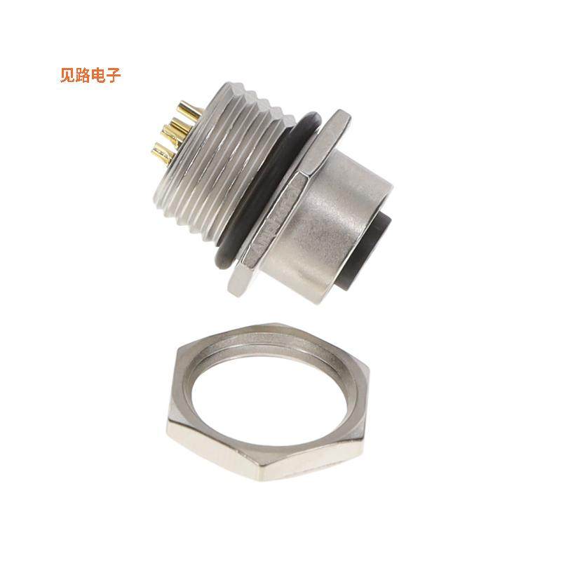 M12B-04PFFS-SH8001 -[全新CONN PLUG FMALE 4POS SOLDER CUP]